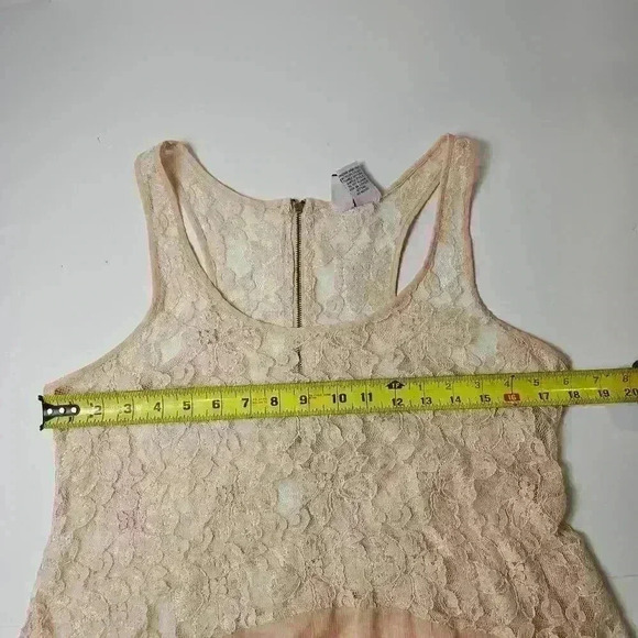 Love On A Hanger Medium Lace Sheer Pink Tank - Picture 4 of 4